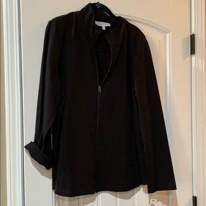 Black full zip up - Talbots